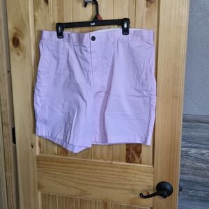 J Crew Shorts Mens 38 Pink Chino Pockets 7 Inseam Cotton Preppy Casual Mens *